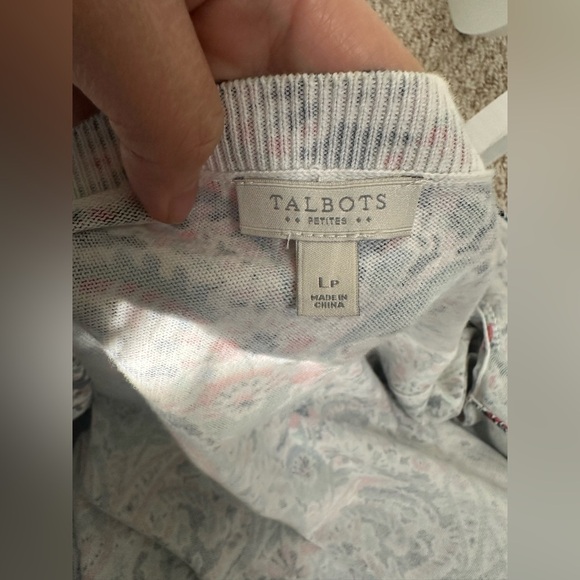Talbots Button down Cardigan size LP - Picture 4 of 7